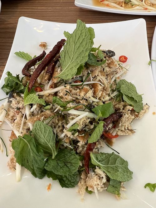 Yum pla too ยำปลาทู  at Talalask in Bangkok