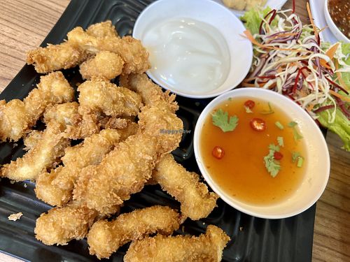 Mushrooms tempura  at Talalask in Bangkok