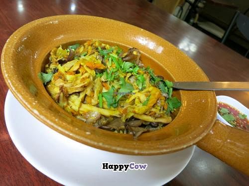 Baked mixed mushrooms with herbs at Talalask in Bangkok