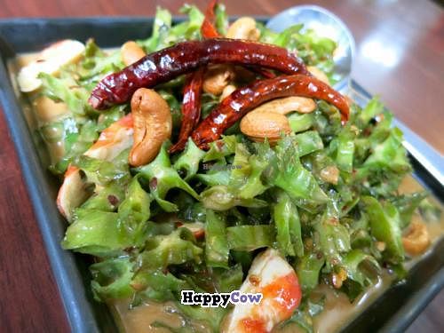 Thai winged bean salad at Talalask in Bangkok