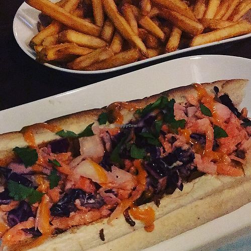 Jackfruit sub at The Firefly in Hereford