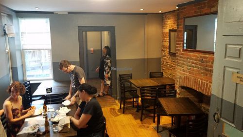 Seating in back at Blackbird in Philadelphia