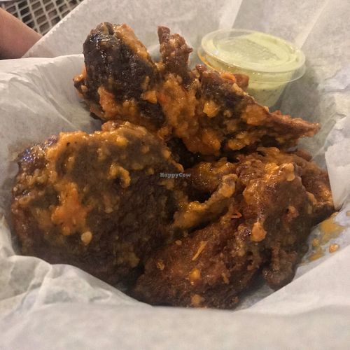 Habanero Buffalo wings with cucumber ranch at Blackbird in Philadelphia
