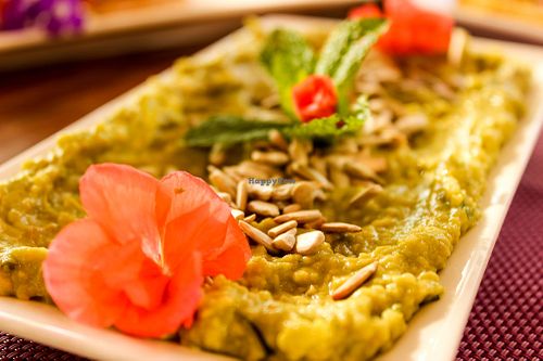 avocado spread at Coara  in Kfar Katra