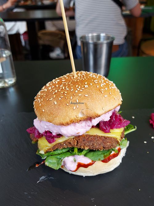 Kimchi Burger at Vegan Yes in East London