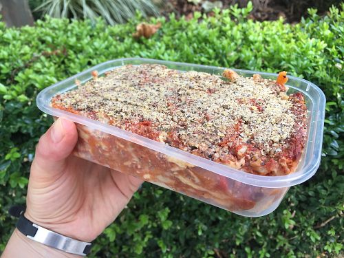 gorgeous lasagna at Vegan Yes in East London