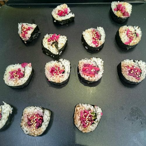 vegan sushi at Vegan Yes in East London