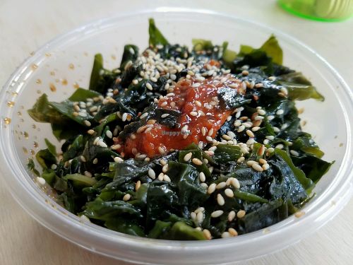 raw seaweed at Vegan Yes in East London