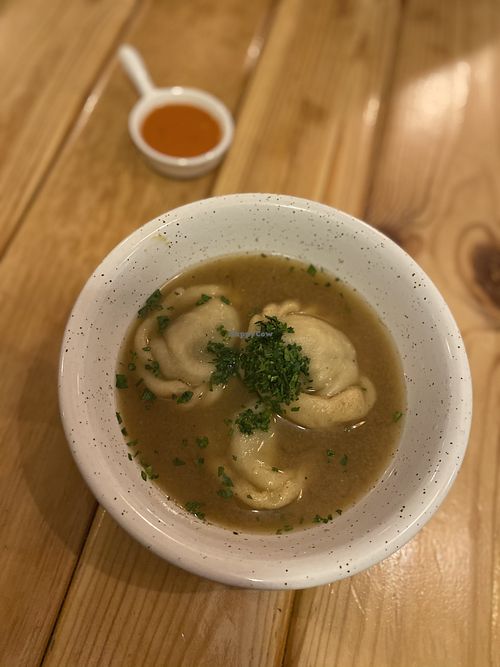 Vegan momo at Goroh in Omsk