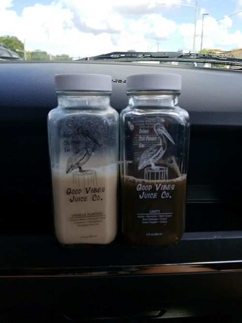 Mylk and juice at Good Vibes Juice in Largo