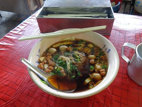Delicious soup, highly recommended - I kept coming back for it! at Thai Vegetarian Food in Chiang Mai