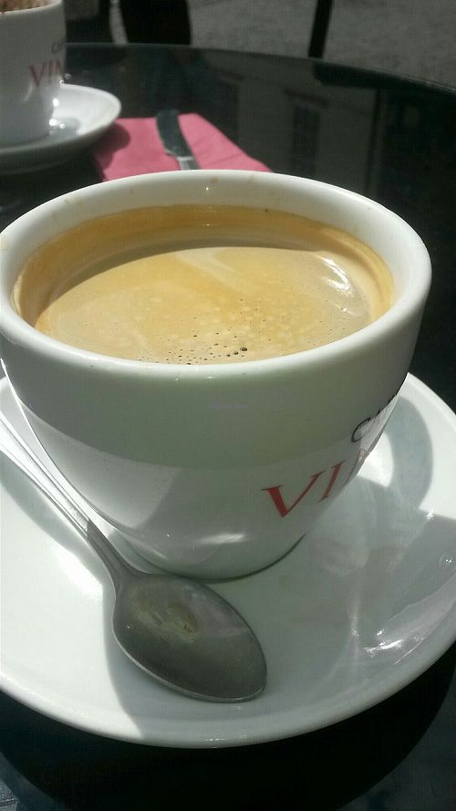 Great Americano at Small World Cafe in Hexham