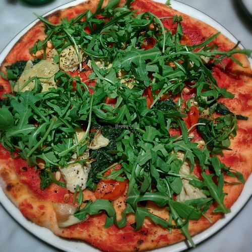 Pianta with mushrooms swapped for peppers at Pizza Express in Cheltenham