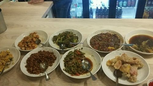 Some of the dishes from the vegan Chinese new year celebration  at Cantina in Paignton
