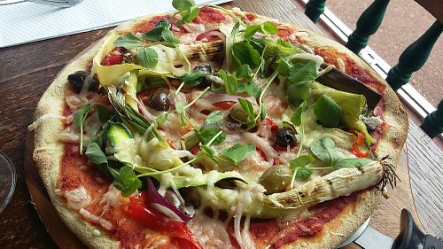 Vegan pizza - August 2018 at Cantina in Paignton