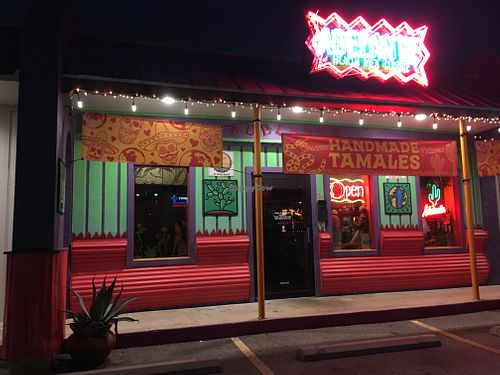 Outside  at Adalante's Healthy Mexican in San Antonio