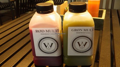 Juices at Wrap House in Copenhagen
