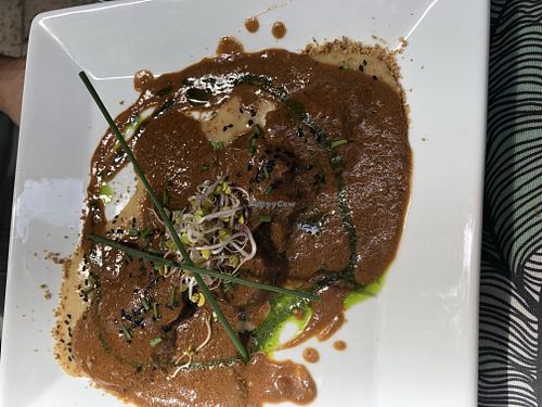 Fricando (seitan stew) at Om in Girona