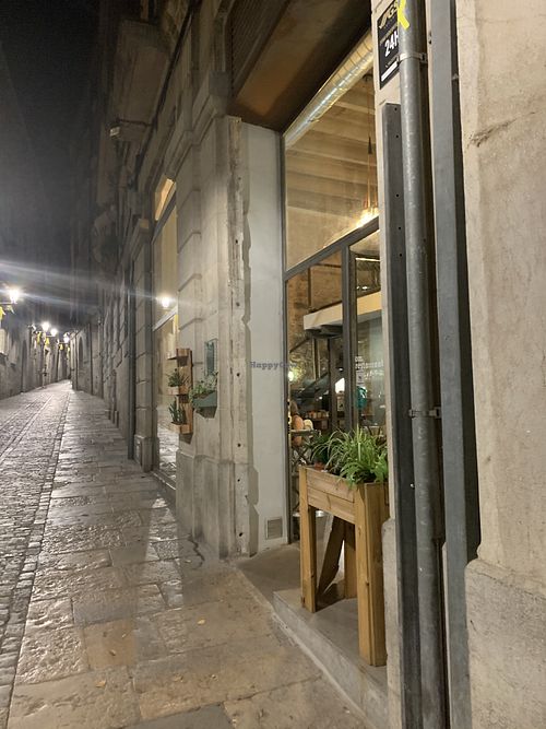 Outside Om at Om in Girona