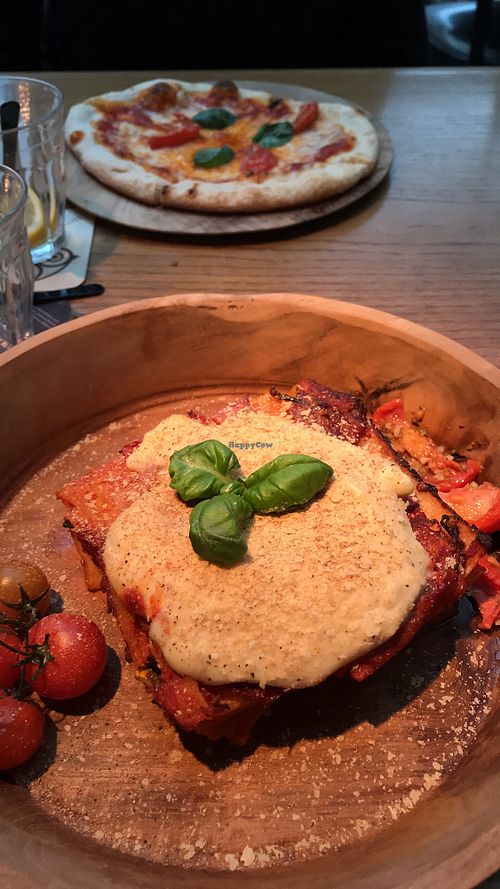 Vegan lasagna  at Caffe Esprit in Amsterdam
