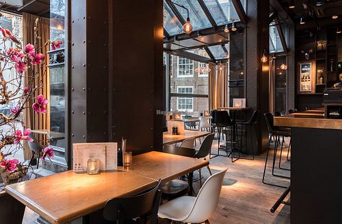 Inside of the restaurant  at Caffe Esprit in Amsterdam