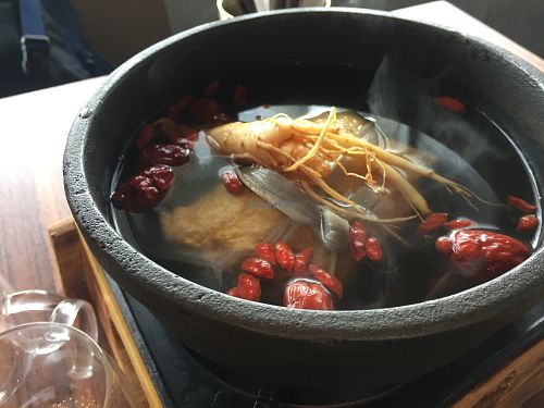 Ginseng soup at The Joomak in Kowloon