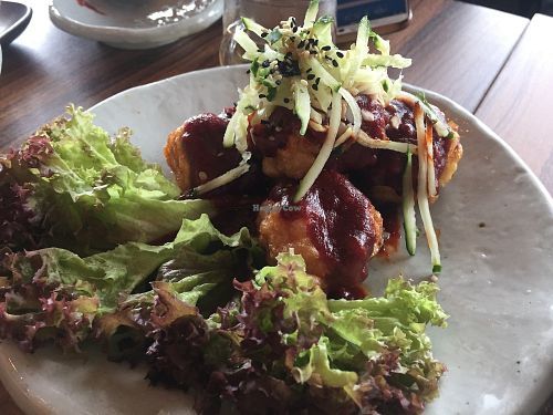 Deep fried veg chicken at The Joomak in Kowloon