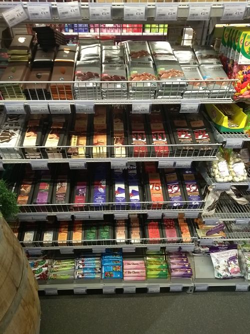 organic chocolate bars at Ekoplaza - Zadelstraat  in Utrecht