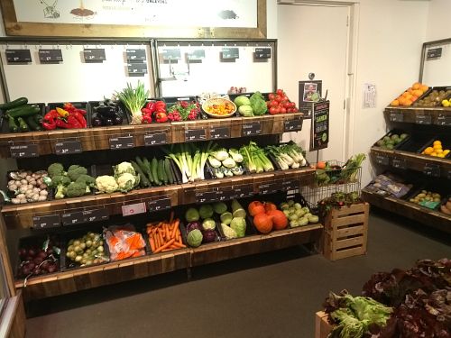 organic fruits and veggies at Ekoplaza - Zadelstraat  in Utrecht
