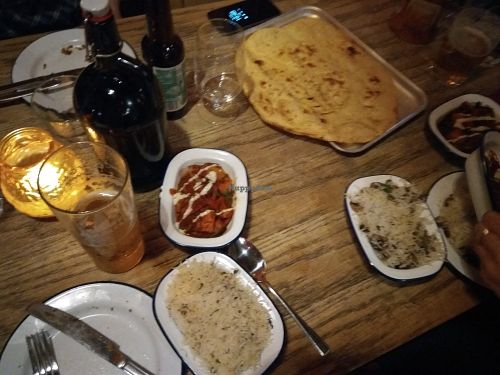 Dinner table at Machair Bar in Glasgow