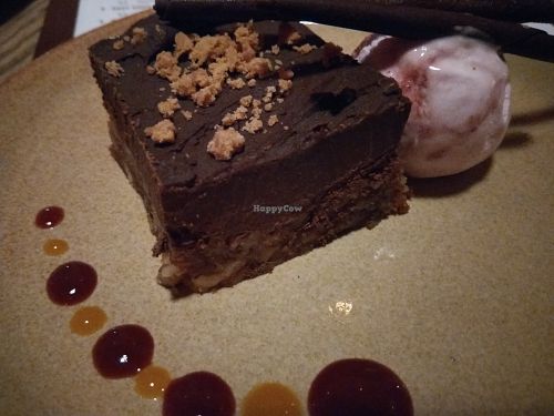 Espresso and chocolate torte at Machair Bar in Glasgow