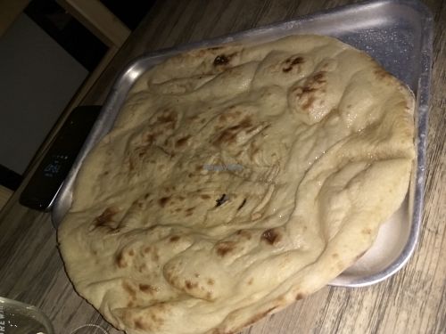 Plain naan at Machair Bar in Glasgow