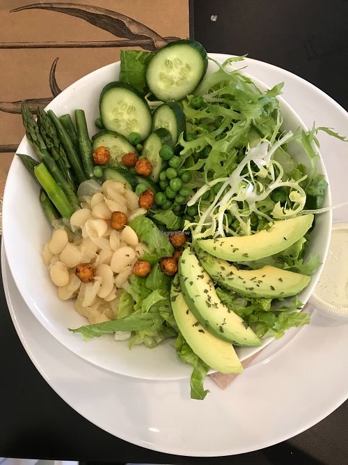Emerald Butterbean Bowl at Farm Fresh Cafe in Brunswick