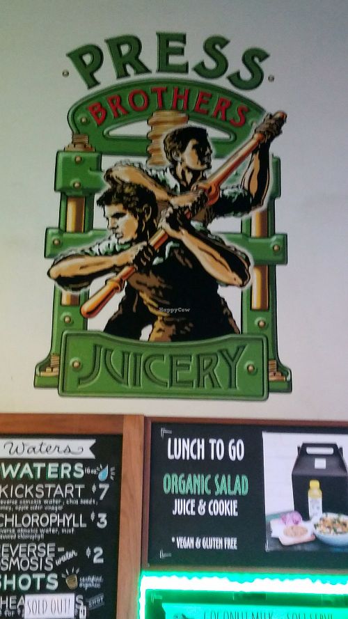 Logo at Press Brothers Juicery - Grand Central Market in Los Angeles
