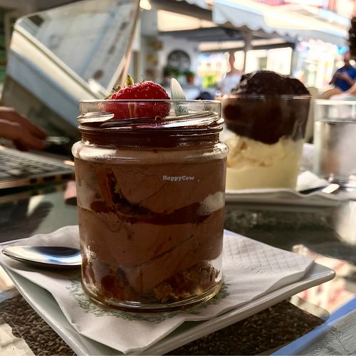 Chocolate mousse at Akation Pastry Boutique in Naxos