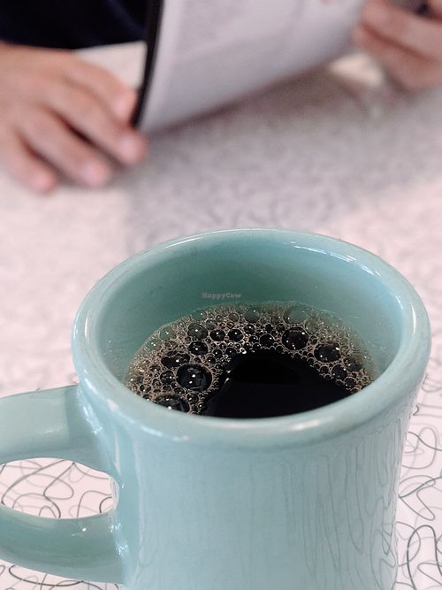 Decaf coffee ☕ at Spiral Diner & Bakery in Denton