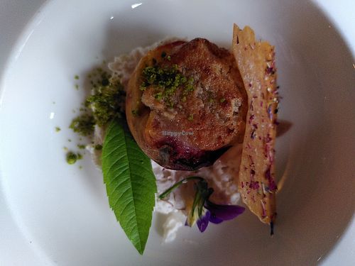 Moussaka in rondje van aubergine at Herberg het Volle Leven in Appelscha