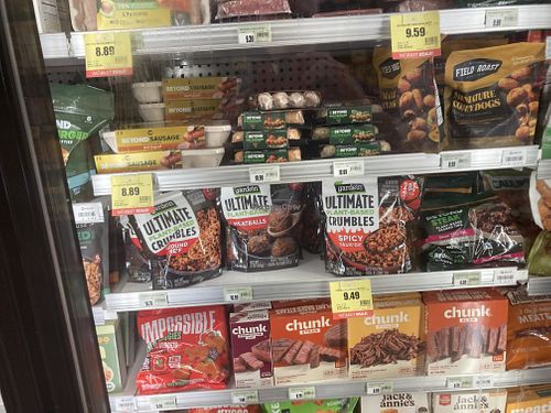 Vegan frozen items  at Market of Choice - Franklin in Eugene