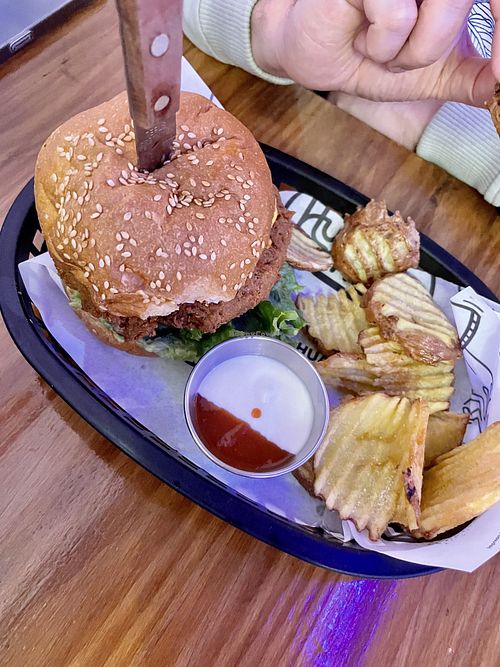   at Huacamole Vegan Food in San Pedro