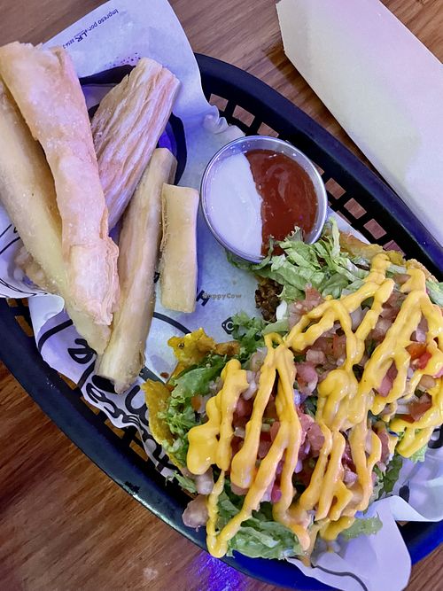   at Huacamole Vegan Food in San Pedro