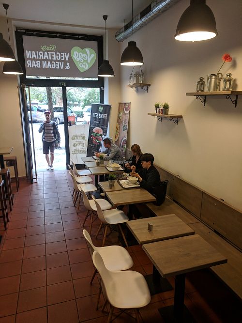 Main dining area at Vegg Go - Miru in Prague