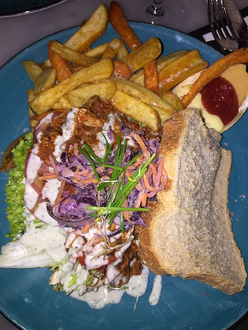 Sloppy BBQ sandwich (jackfruit)  at Mr. & Mrs. Watson in Amsterdam