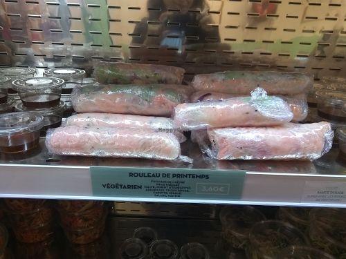 Vegetarian spring roll at Vapeurs Dim Sum in Collegien