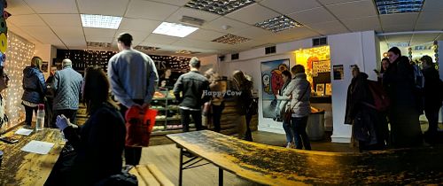 Busy, but fast moving queue. at Doughnotts in Nottingham