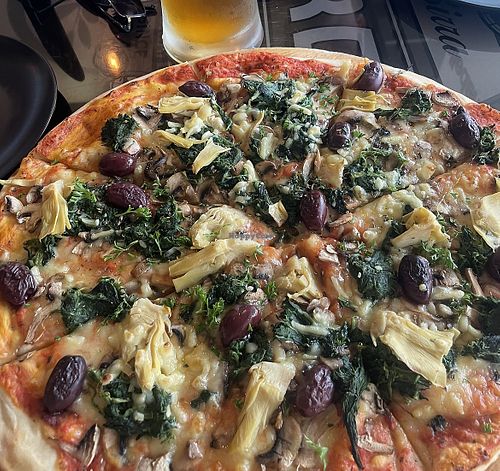 Montone pizza   at Pizzeria Bella in Nelson