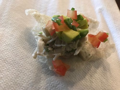 Crab + jackfruit salad. Was good, but not my fave item of the evening.  at Die Pie in Edmonton