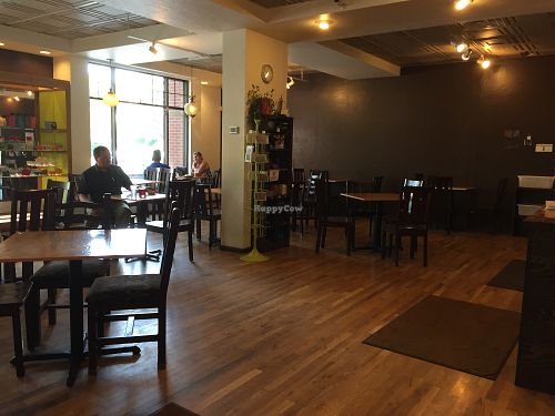 seating area at Steep Mountain Teahouse in Bozeman
