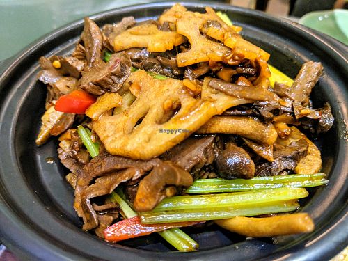 Lotus Root and Mushroom at Wu Guan Tang Su Shi in Shanghai