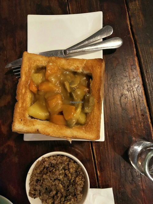 Vegetable Curry in bread at Wu Guan Tang Su Shi in Shanghai