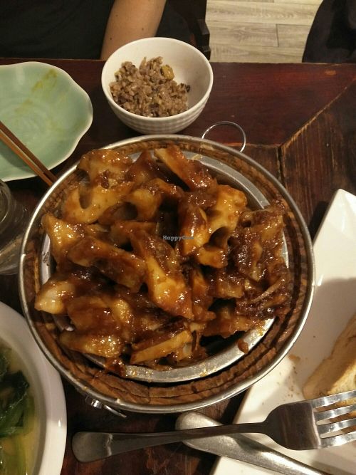 Steamed Lotus root at Wu Guan Tang Su Shi in Shanghai